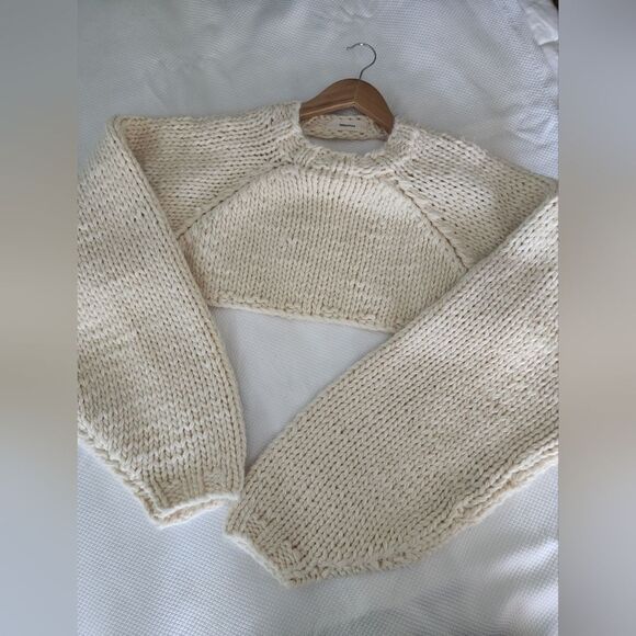 TODAYFUL crop sweater pullover coastal NWOT - Picture 3 of 7